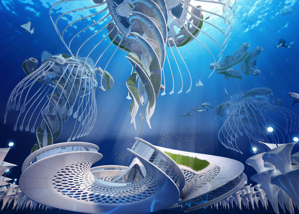 Underwater Eco-Village Plans To Recycle Rubbish Into 'Seascrapers'