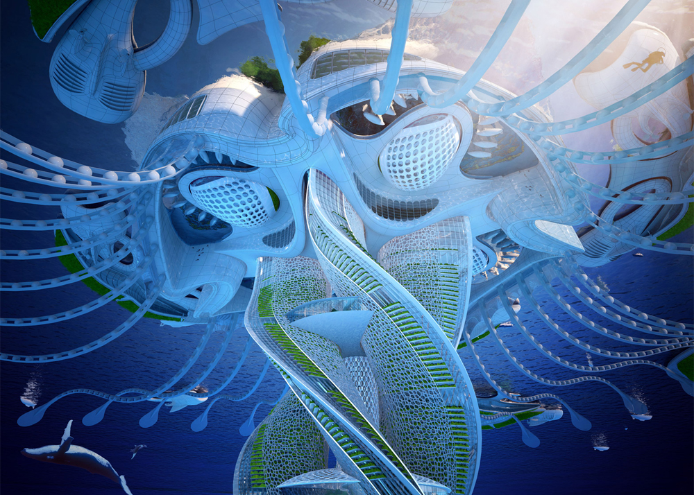 Underwater Eco-Village Plans To Recycle Rubbish Into 'Seascrapers'