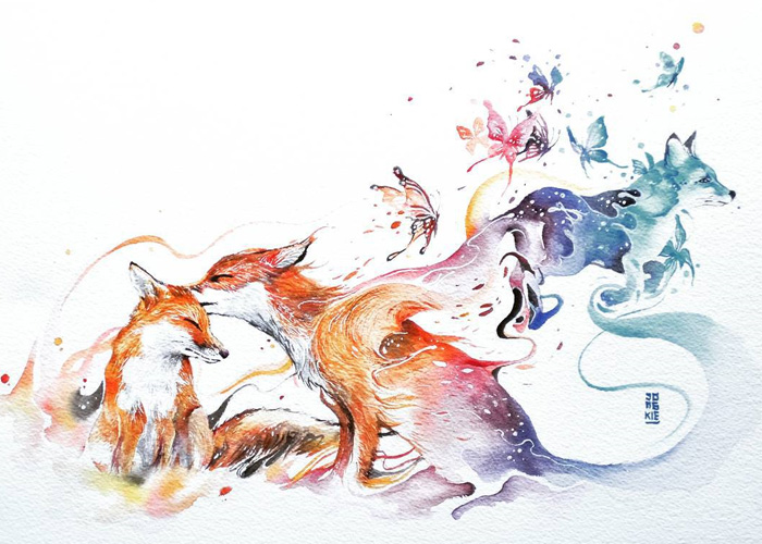Magic and Positive Watercolors by Luqman Reza
