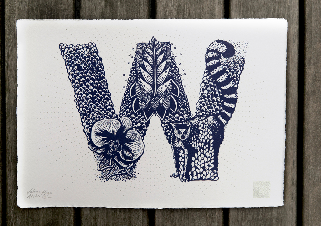 Nature Inspired Typography by Valérie Hugo