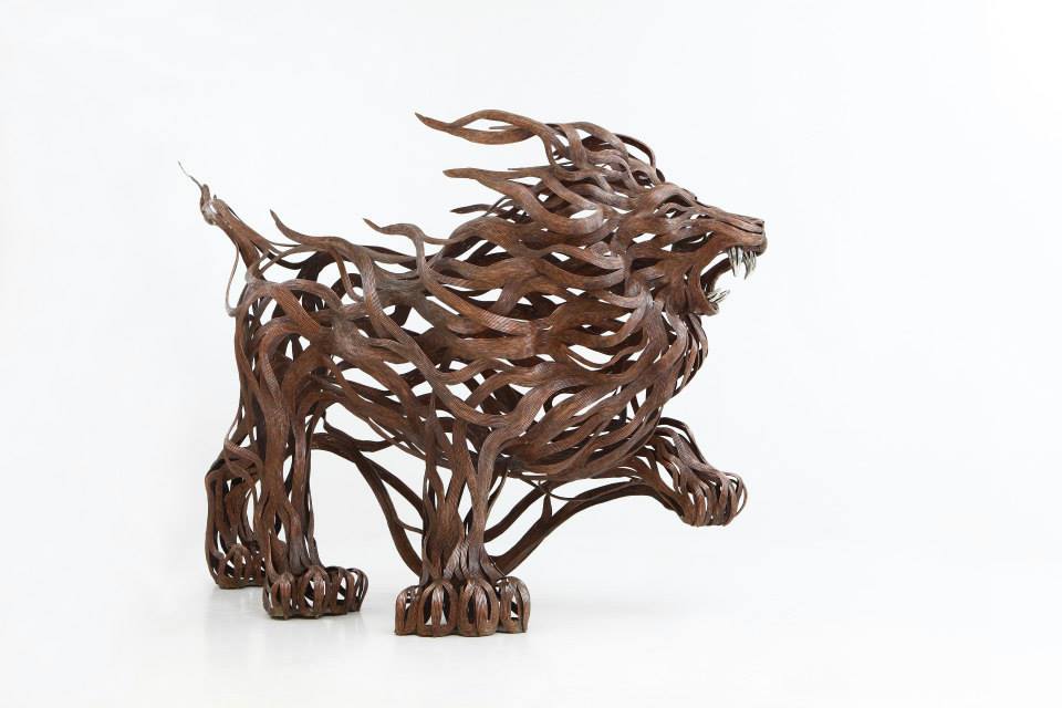 Metallic Strip Animal Sculptures by Sung Hoon Kang