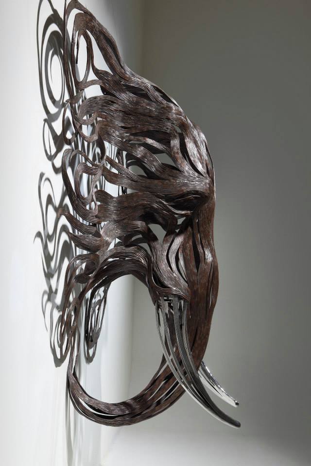 Metallic Strip Animal Sculptures by Sung Hoon Kang