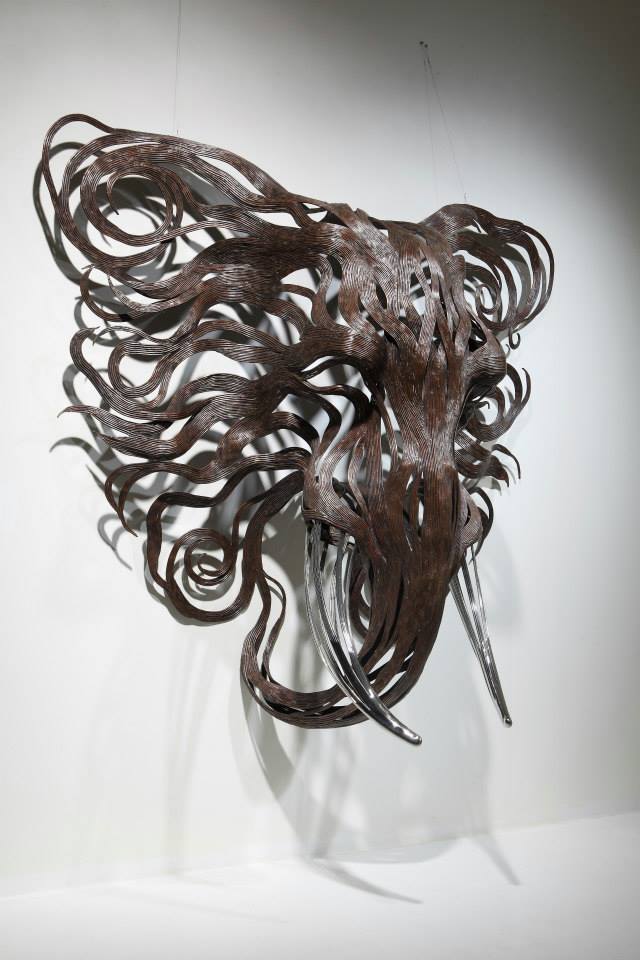 Metallic Strip Animal Sculptures by Sung Hoon Kang