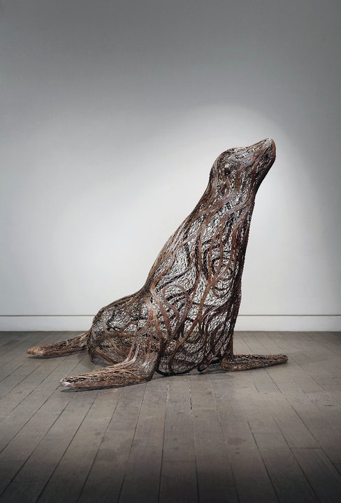 Metallic Strip Animal Sculptures by Sung Hoon Kang