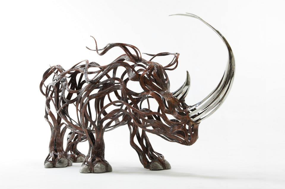 Metallic Strip Animal Sculptures by Sung Hoon Kang