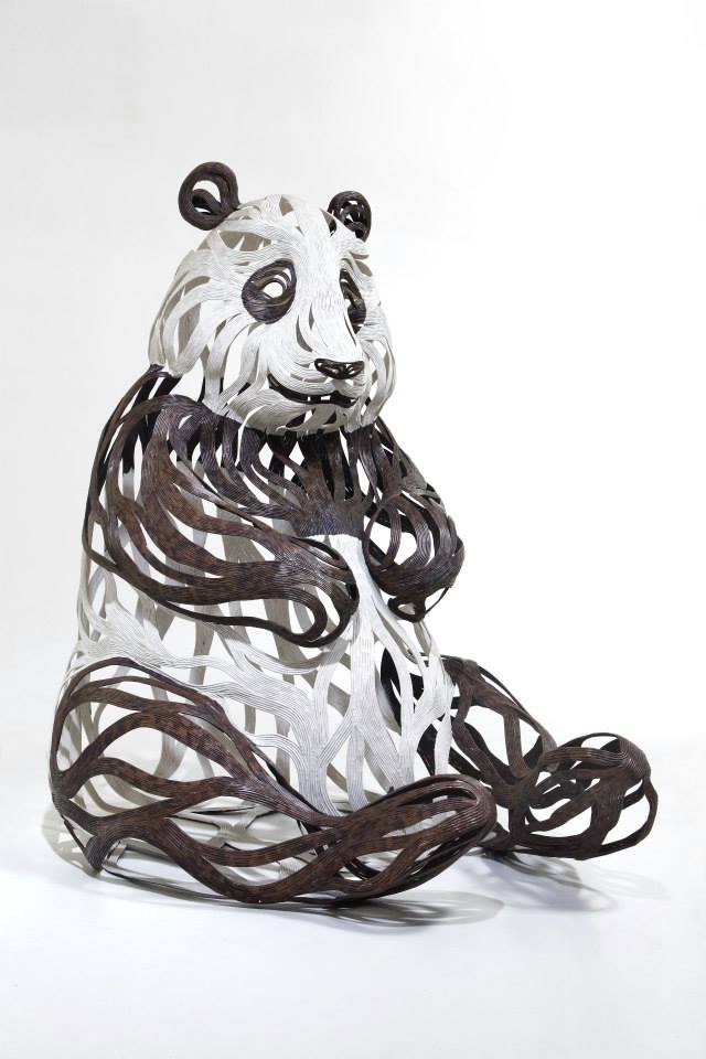 Metallic Strip Animal Sculptures by Sung Hoon Kang