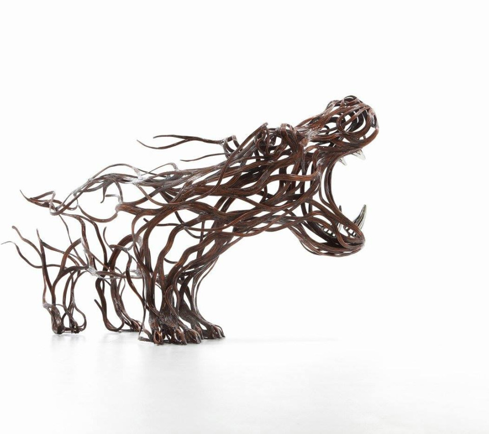 Metallic Strip Animal Sculptures by Sung Hoon Kang