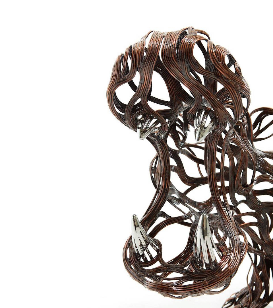 Metallic Strip Animal Sculptures by Sung Hoon Kang