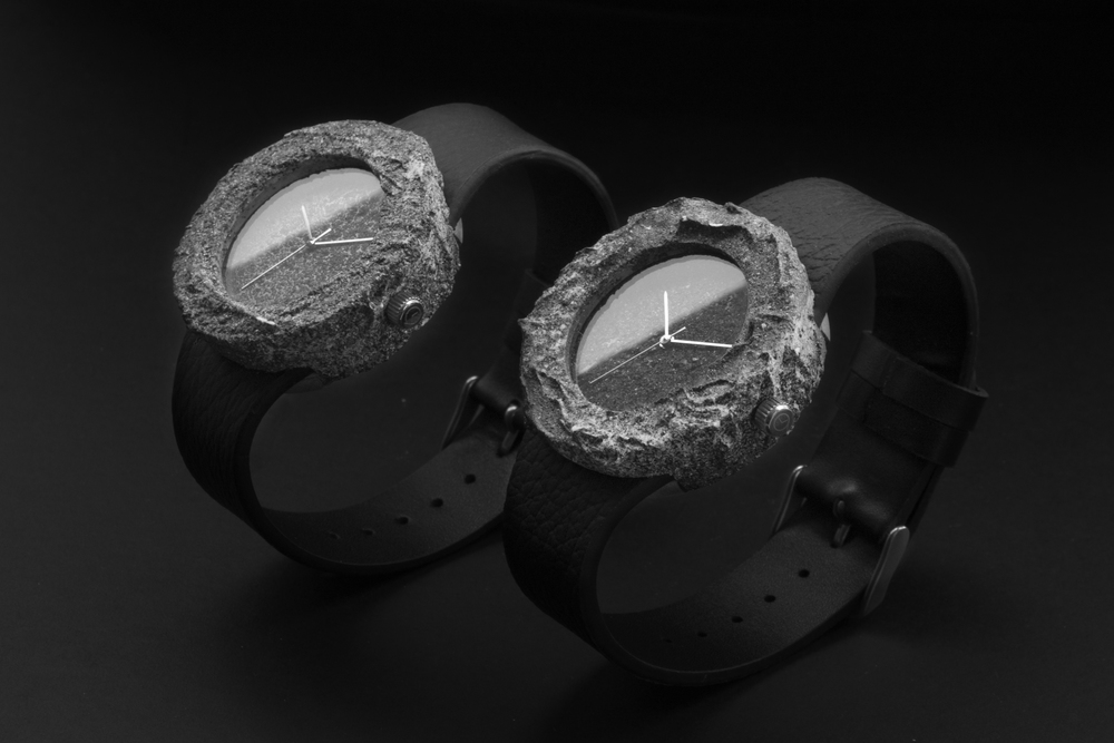 Lunar Watch Made Of A Solid Piece Of Genuine Moon Rock