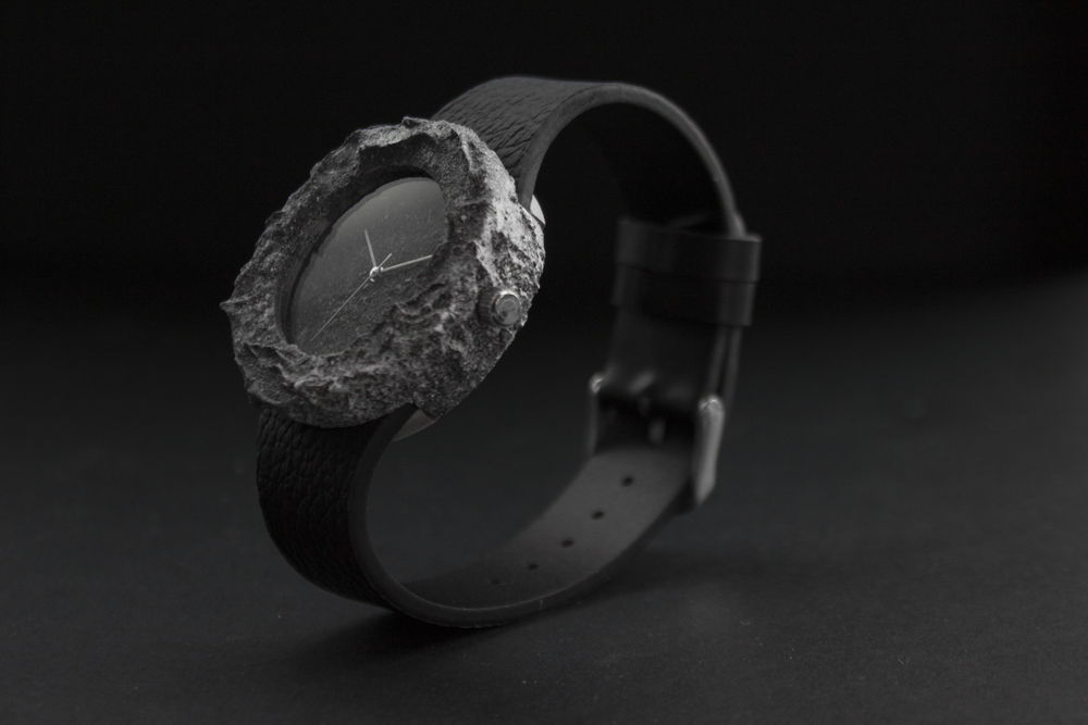 Lunar Watch Made Of A Solid Piece Of Genuine Moon Rock