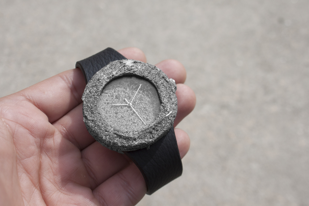 Lunar Watch Made Of A Solid Piece Of Genuine Moon Rock