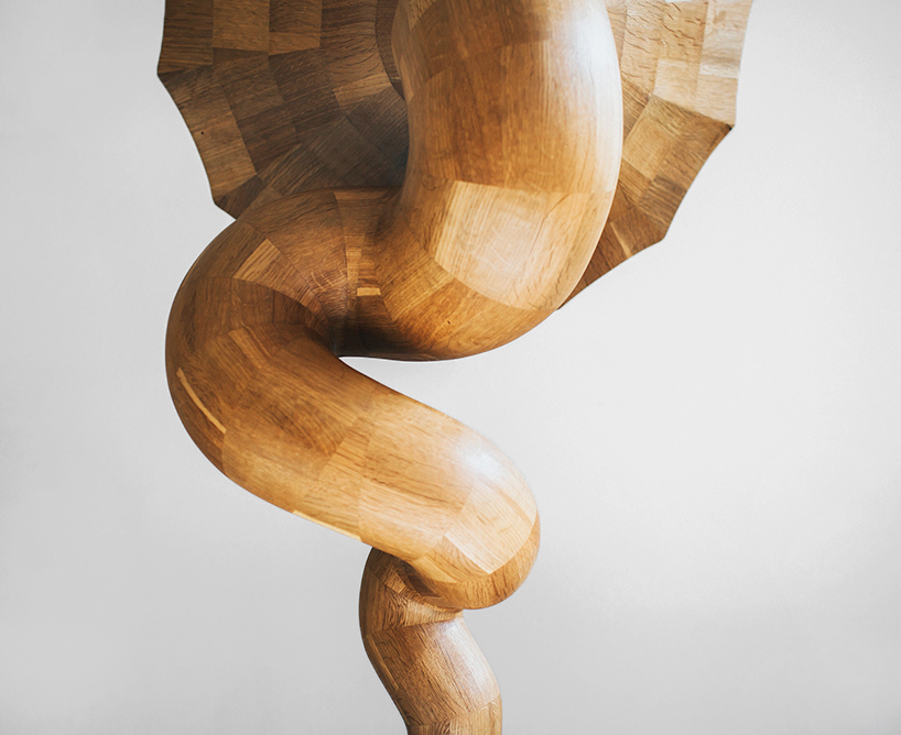 Giant Wooden Horn Speakers From Reclaimed Liquor Barrels