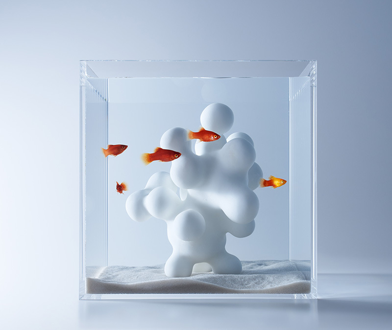Aquariums Filled With 3D Printed Flora by Designer Haruka Misawa
