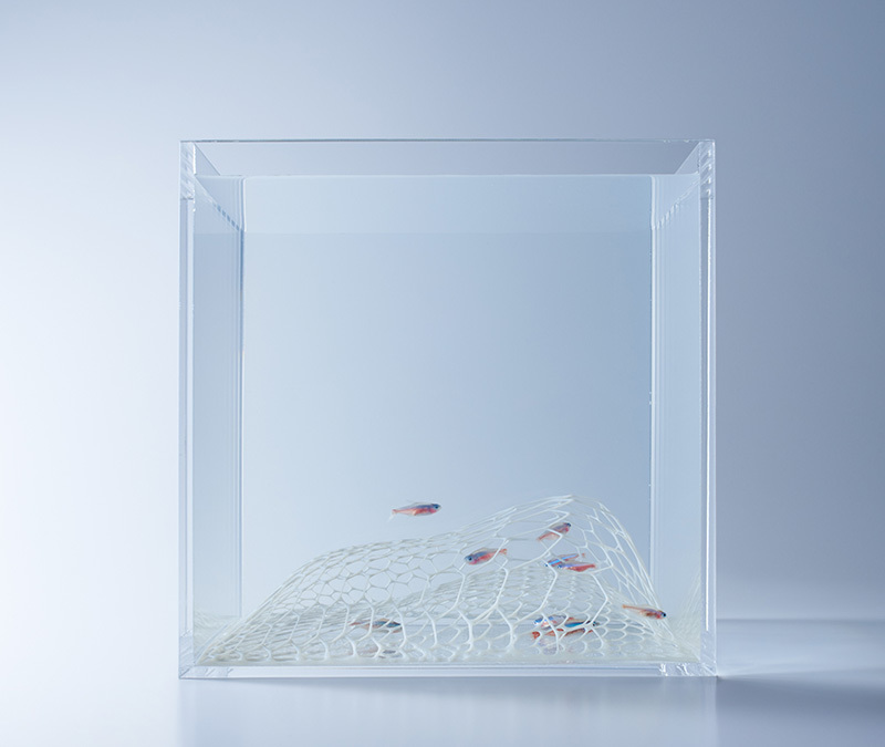 Aquariums Filled With 3D Printed Flora by Designer Haruka Misawa
