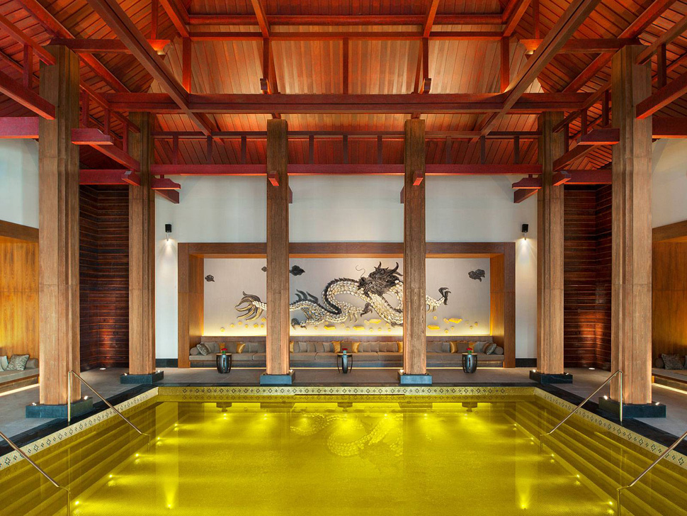 Gold Energy Pool, St. Regis resort, Lhasa