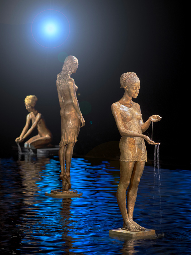 Beautiful Water Statues by Malgorzata Chodakowska