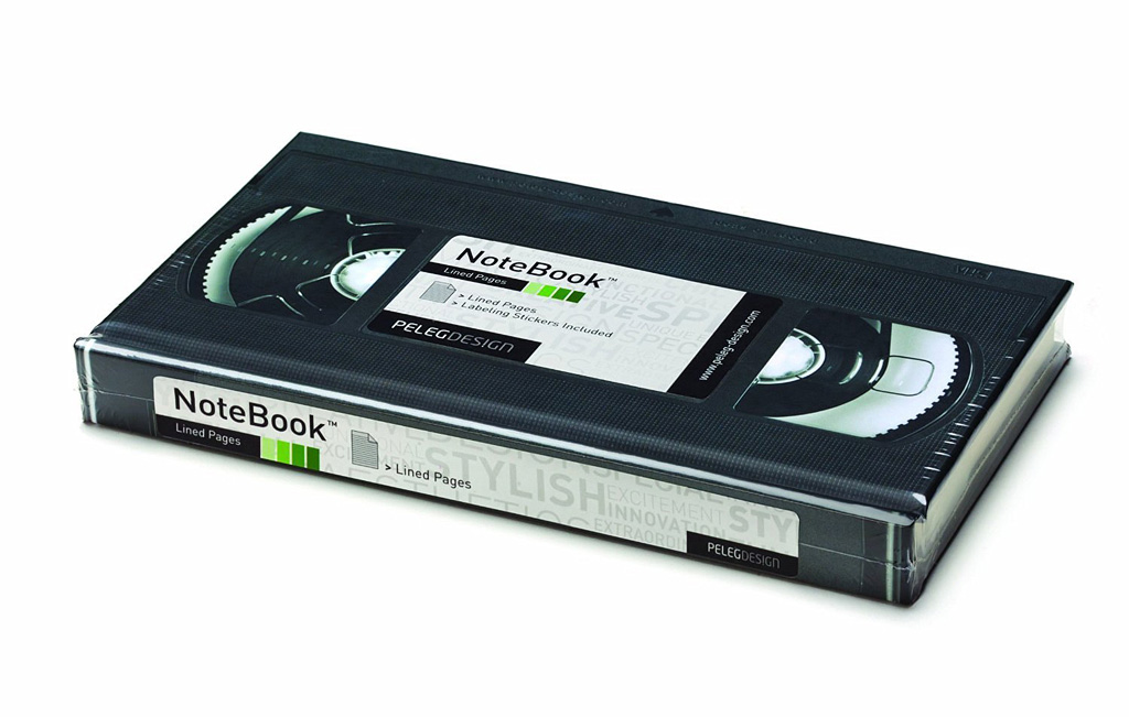 Retro Style VHS Video Tape Lined Notebook Diary Journal