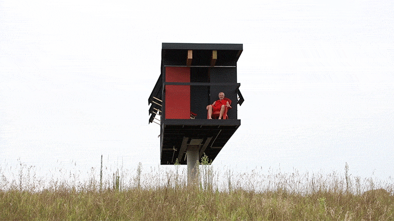 This House Built On A Single Column Can Rotate 360-Degrees