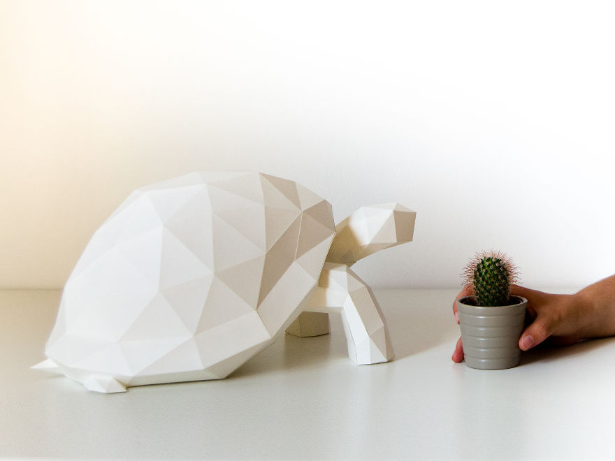 Origami-Inspired Animal Lamps