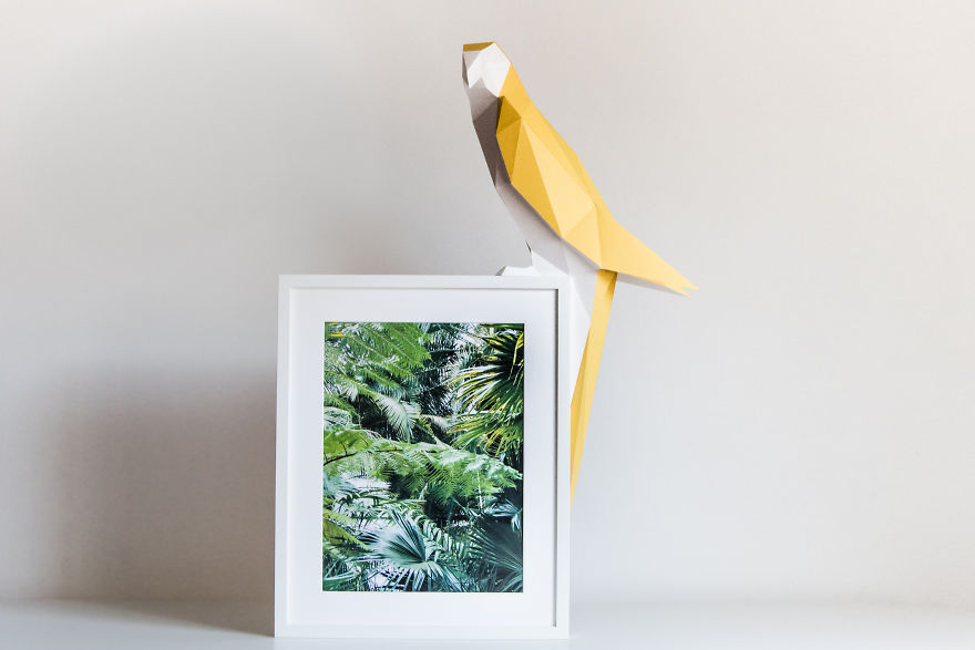 Origami-Inspired Animal Lamps