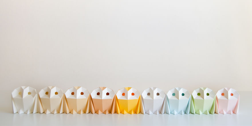 Origami-Inspired Animal Lamps