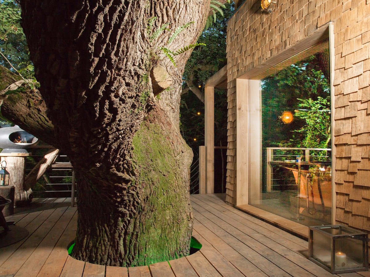 Luxurious Treehouse With A Sauna, Hot Tub And Slide