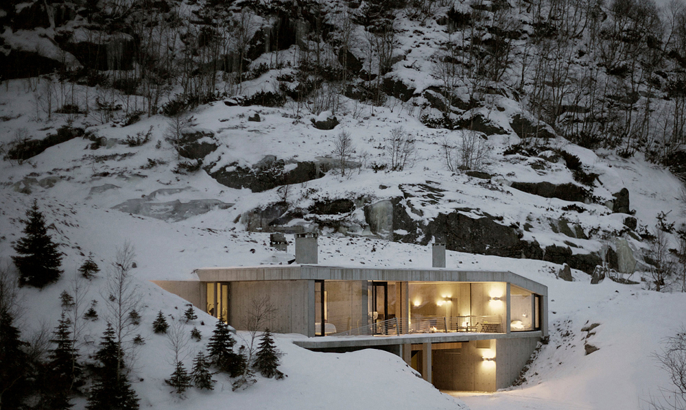 concrete house in Norway