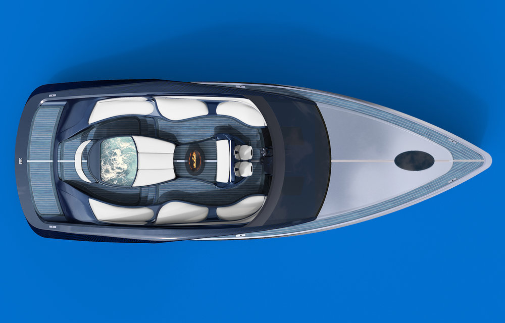 bugatti inspired yacht