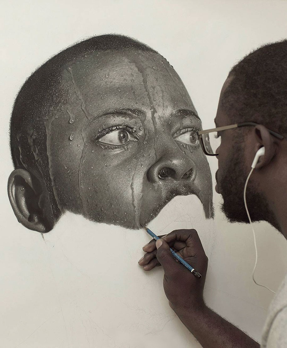 unbelievably realistic pencil drawing