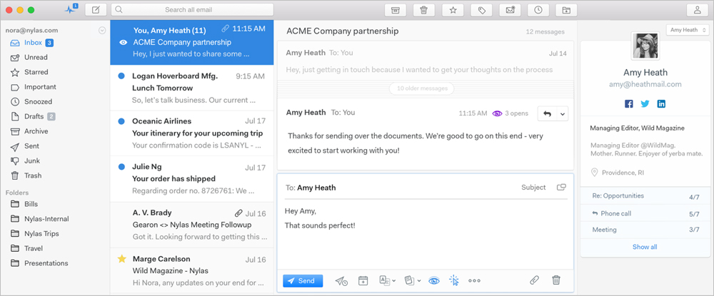 Nyla's Mail email client