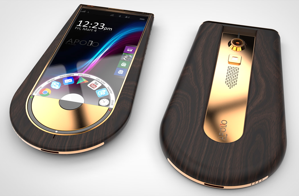 golden smartphone
