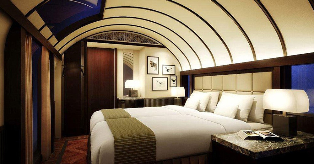 luxury train bedroom