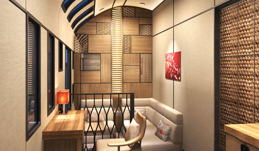 luxury train inside