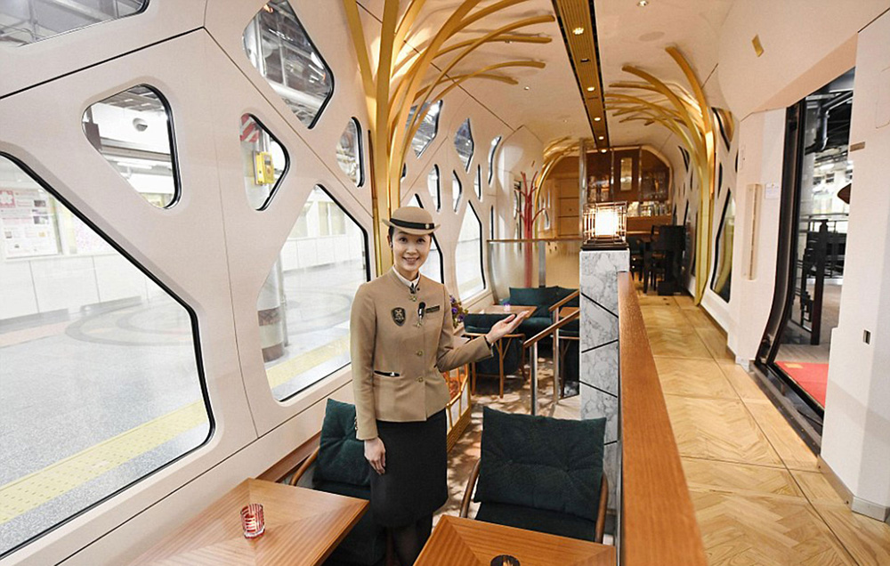 luxury train interior