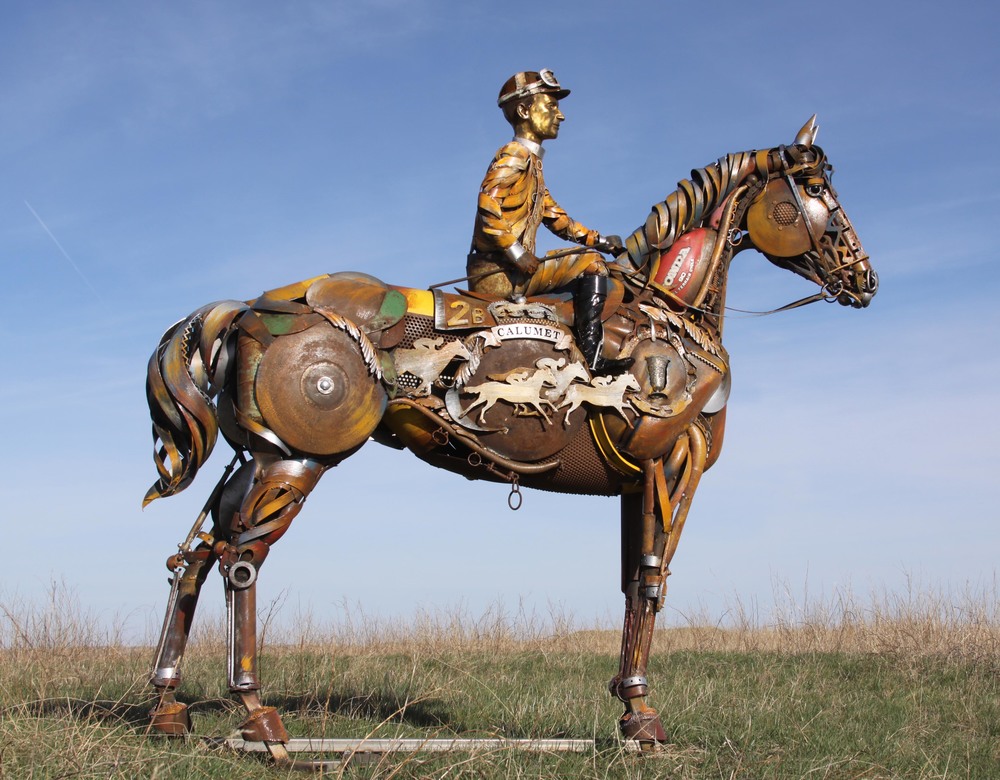 Calumet metal sculpture