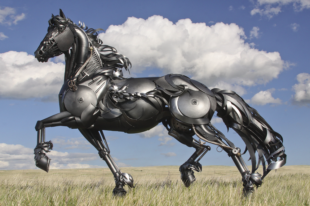 Horse sculpture