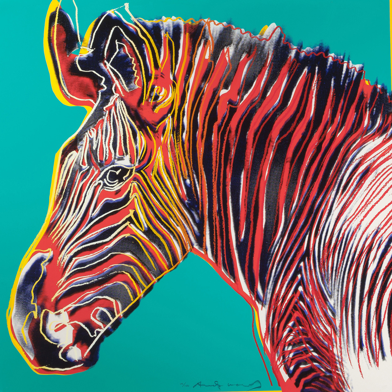 andy warhol zebra