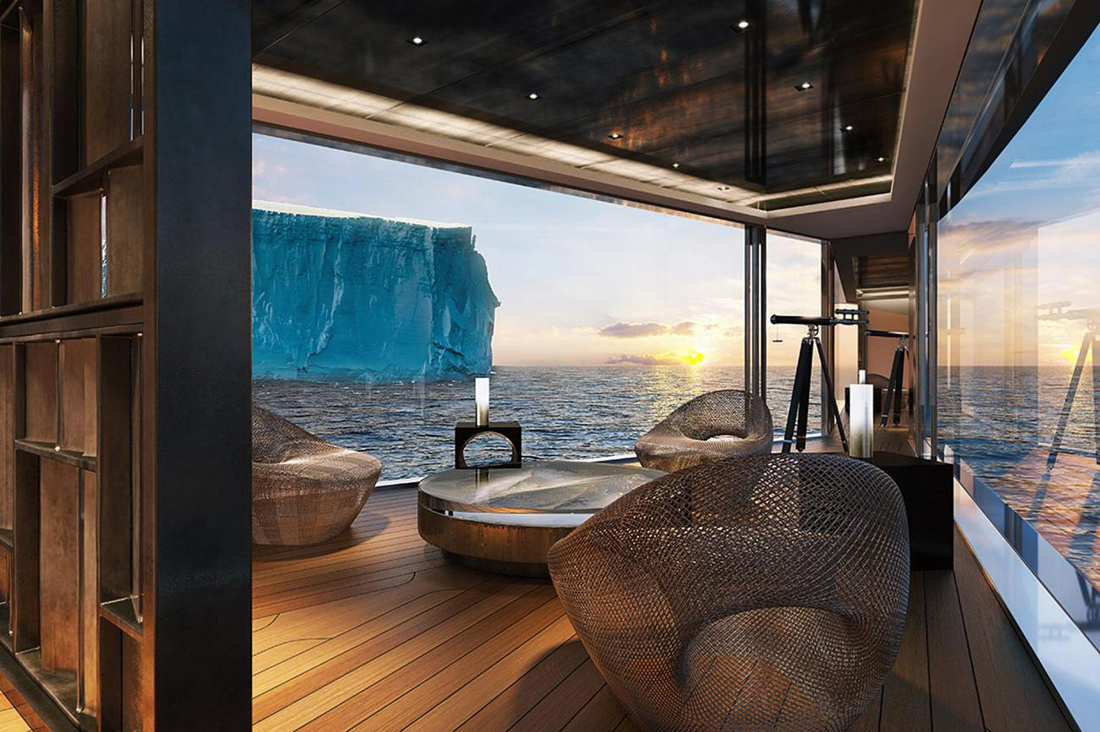 luxury yacht interior