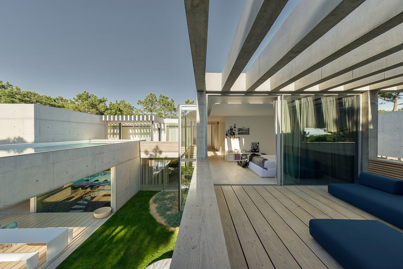 concrete block house