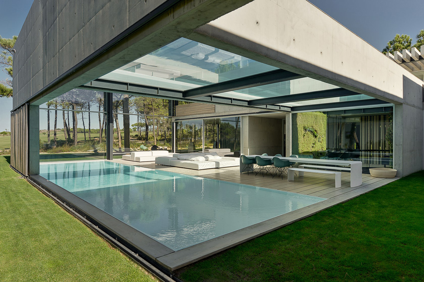 house with pool