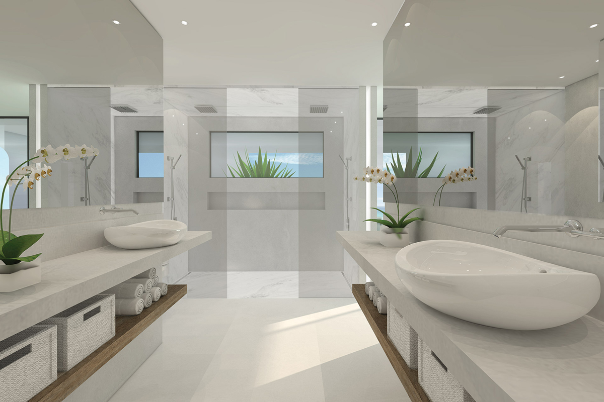 mobile villa bathroom
