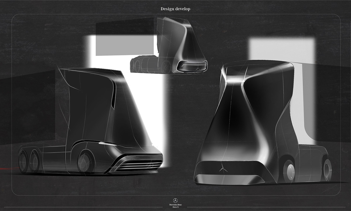 mercedes semi truck