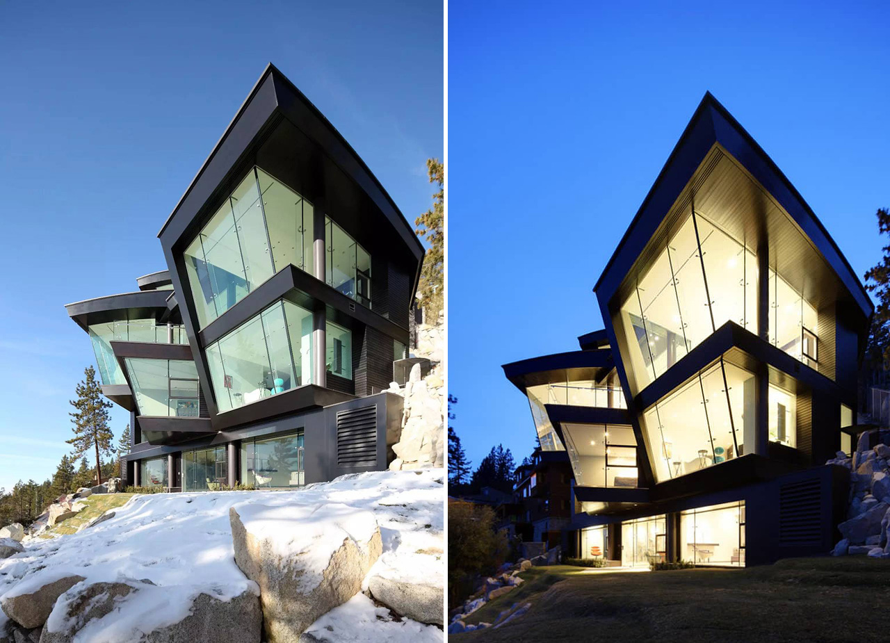 Breathtaking Lake View Cliff House In Lake Tahoe