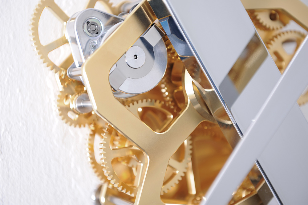 kinetic wall art clock