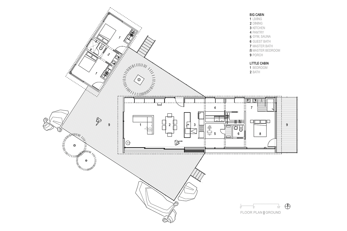 modern wooden cabin plans