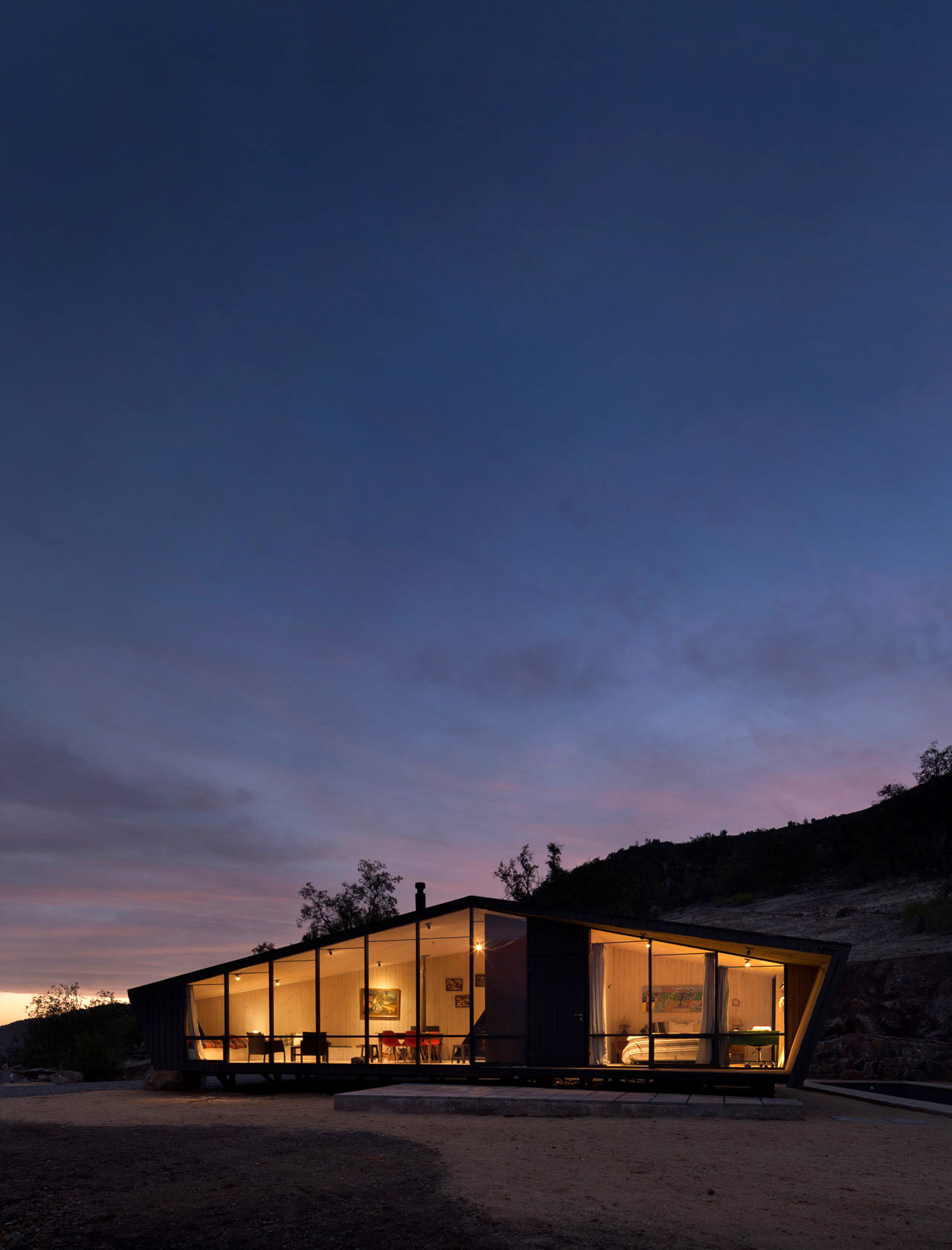 A Small Mountain Cabin in Chile