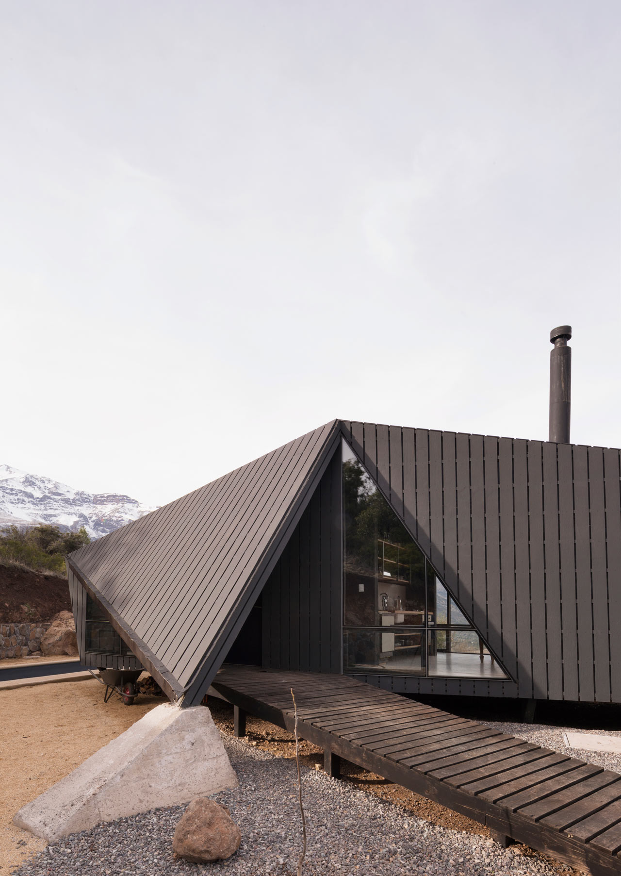 modern mountain cabin