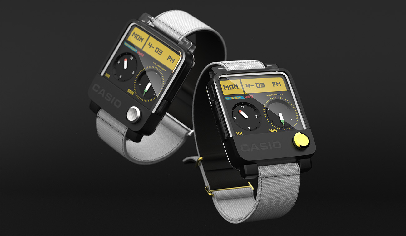 casio smart watches black