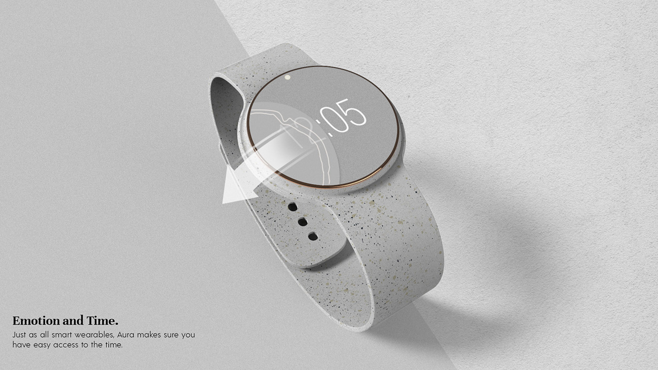 Track Your Emotions with AURA Biofeedback Stress Watch