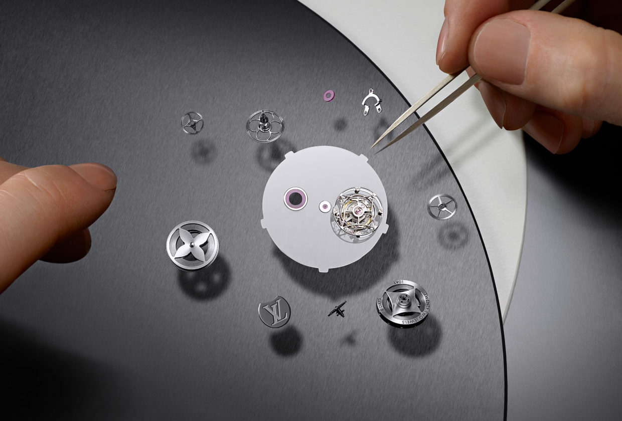 transparent mechanical watch
